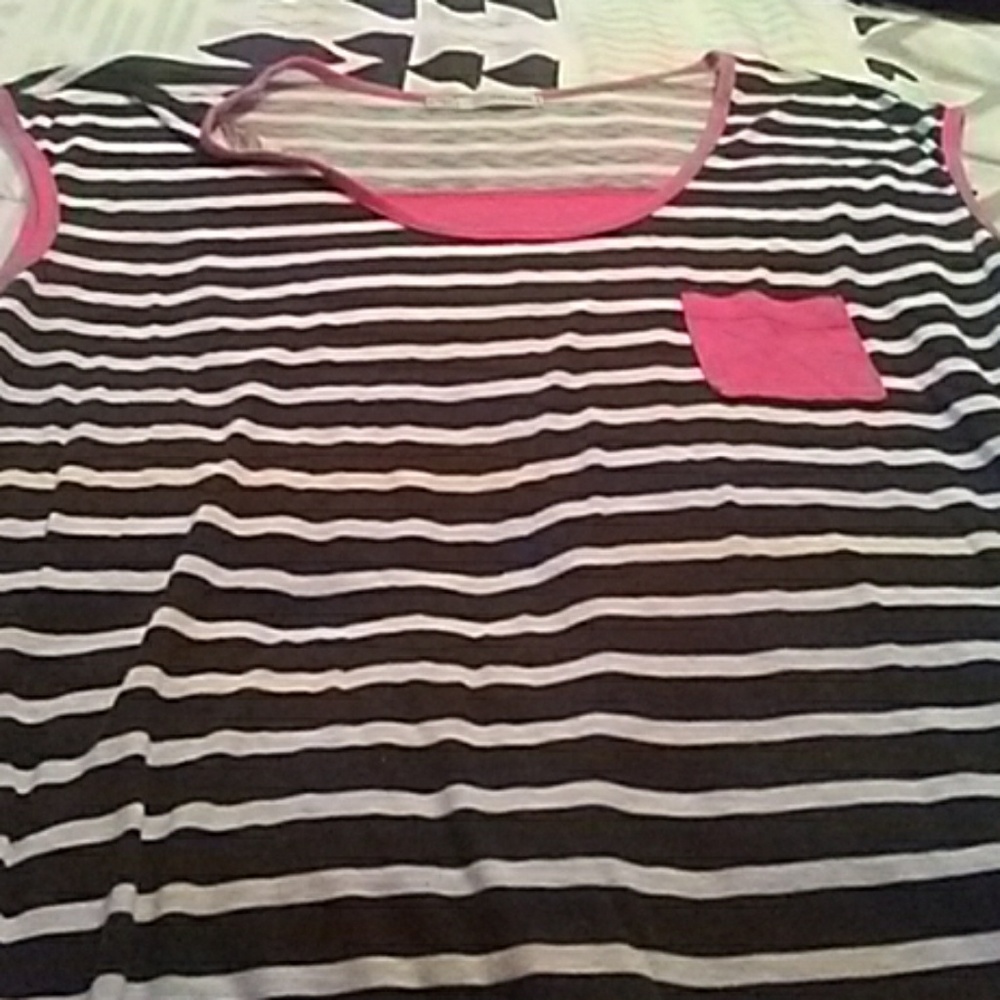 Blue and pink tank